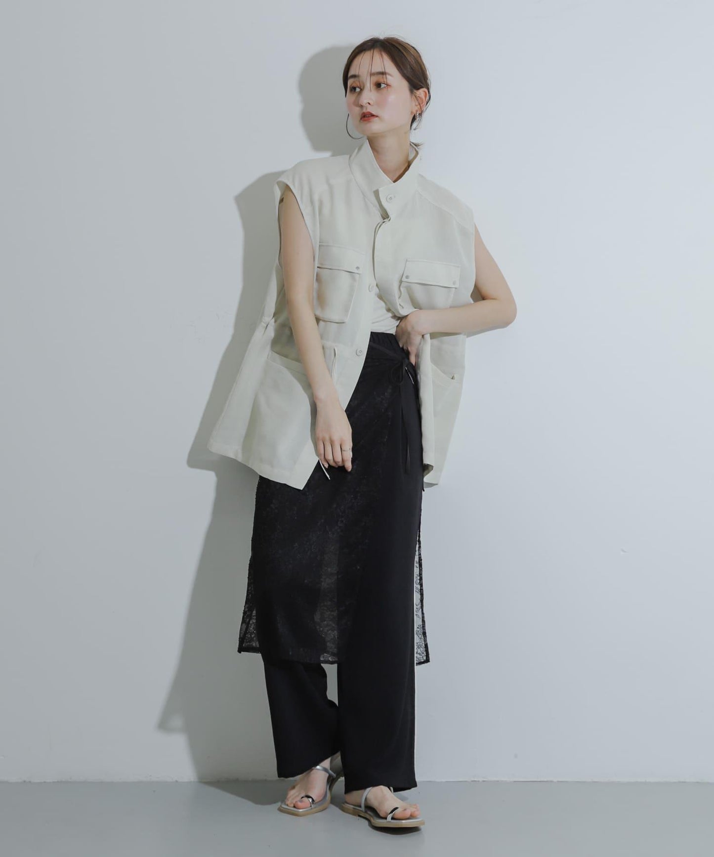 層疊蕾絲半身裙