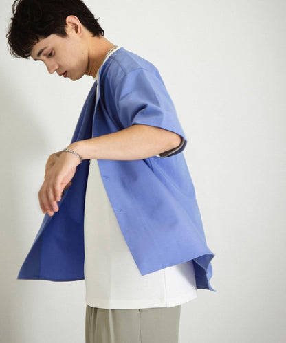 無領襯衫（五分袖）