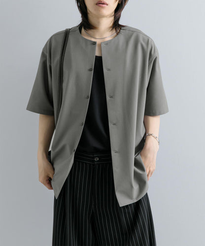 無領襯衫（五分袖）