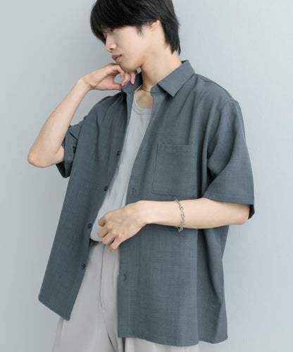 『UNISEX』『UR TECH DRYLUXE』亞麻風格五分袖襯衫