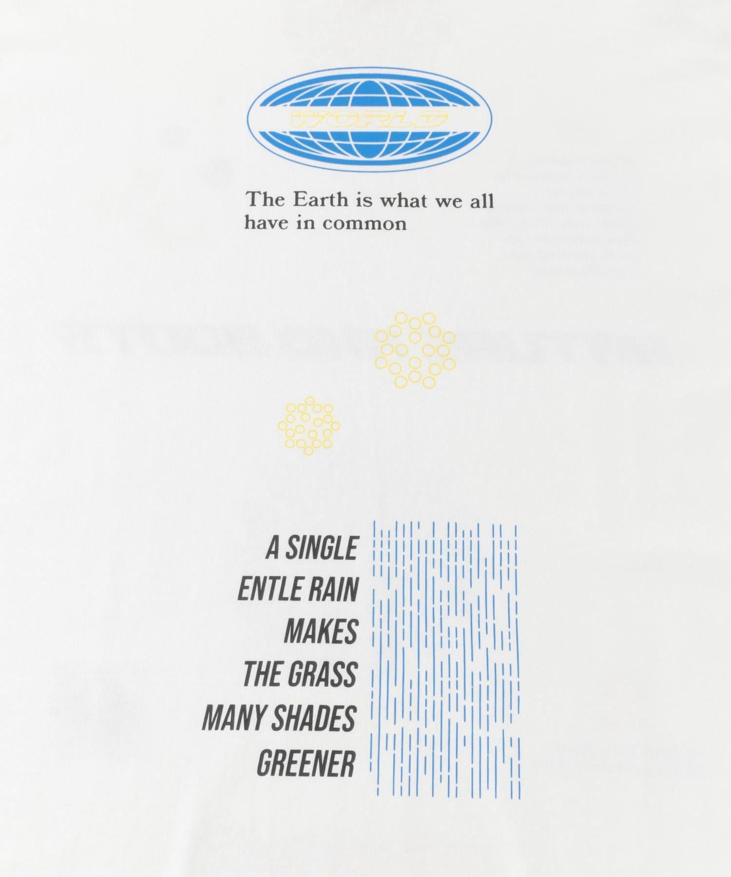 標誌圖案T恤（五分袖）A