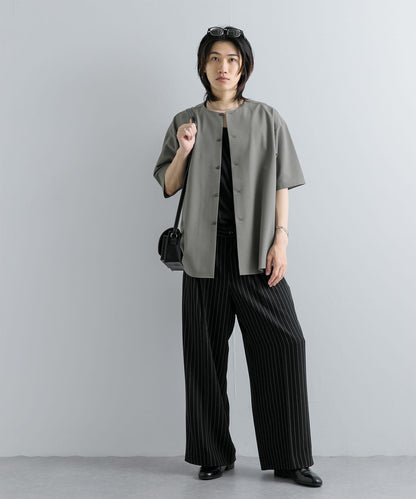 無領襯衫（五分袖）