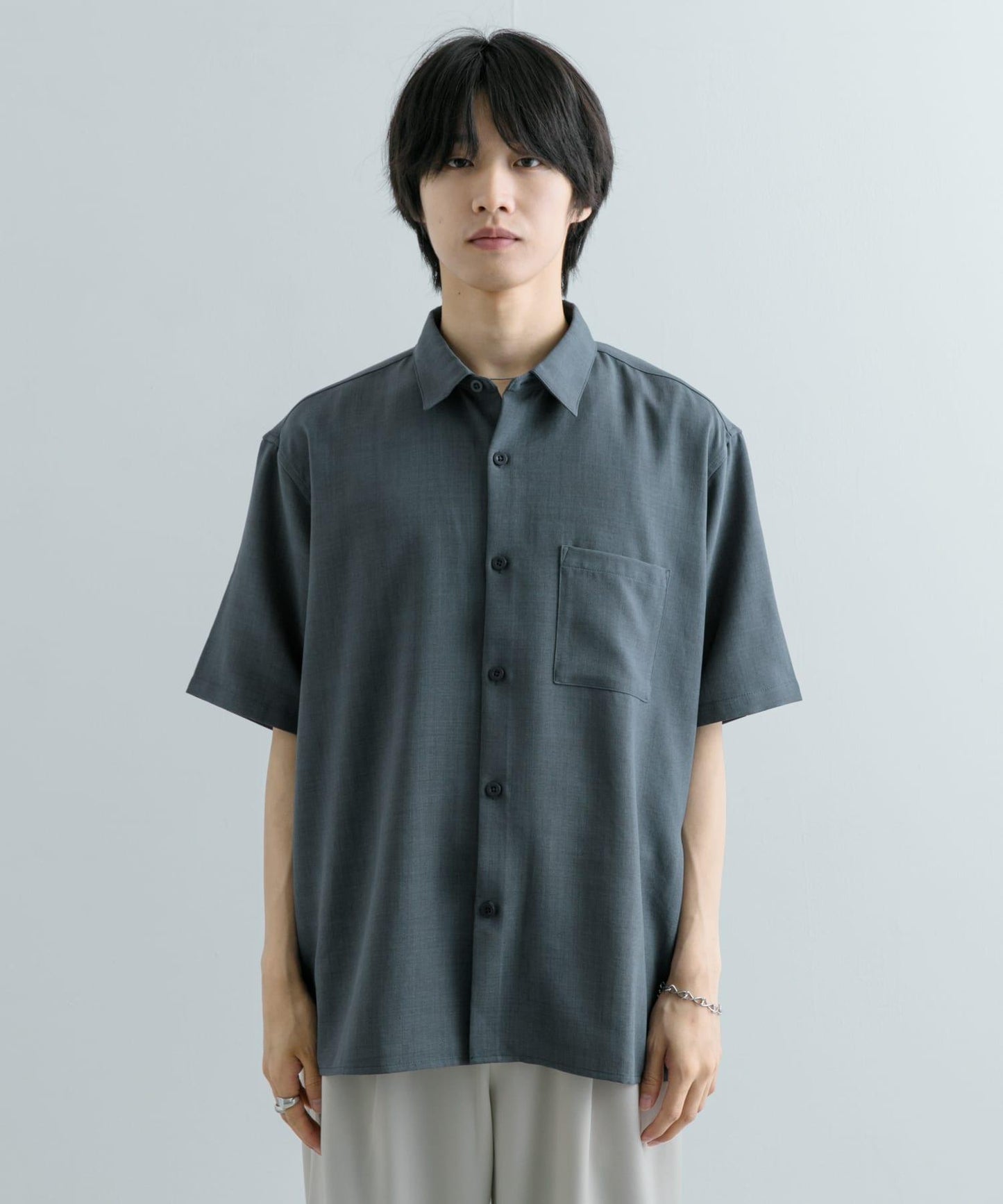 『UNISEX』『UR TECH DRYLUXE』亞麻風格五分袖襯衫