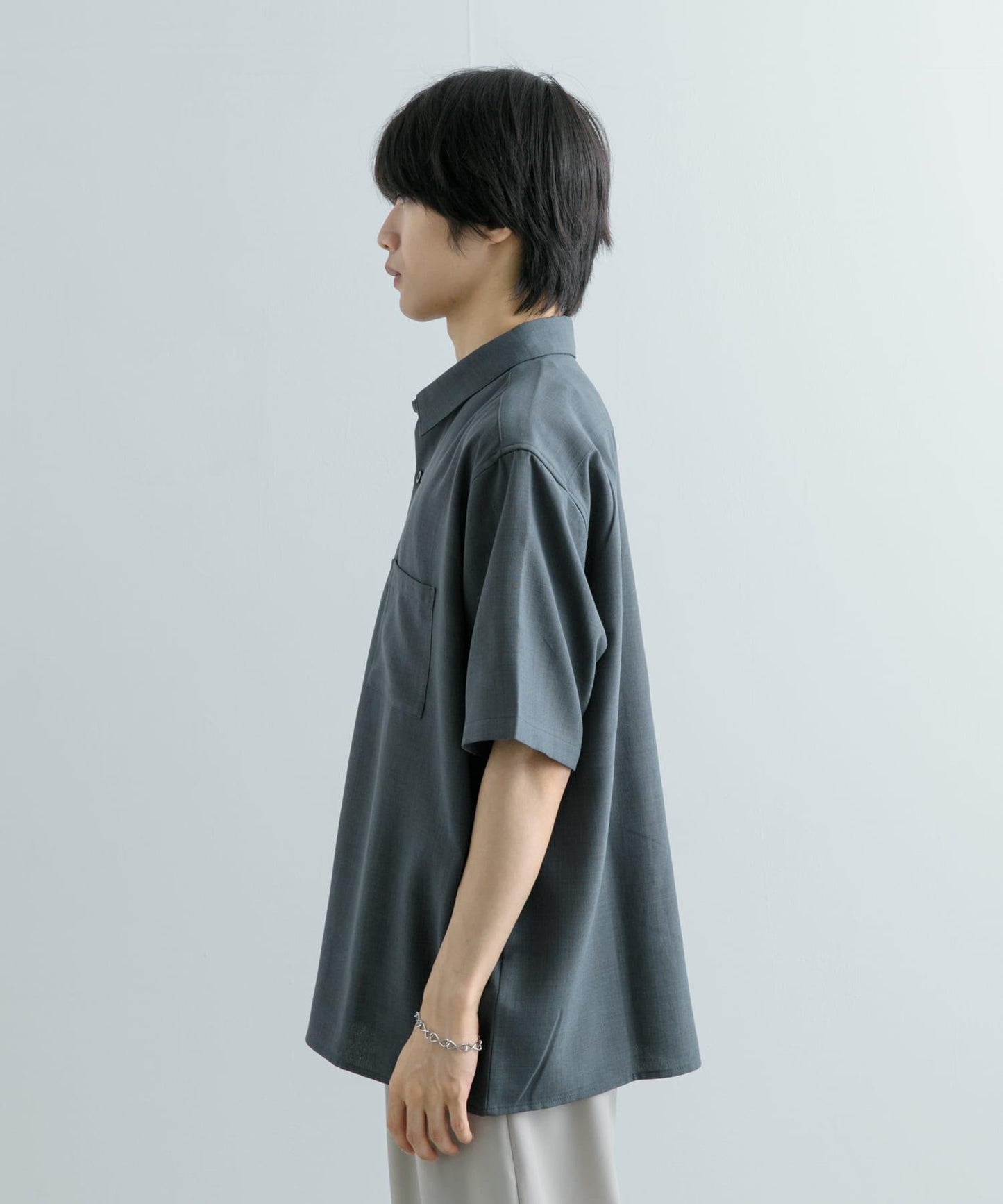 『UNISEX』『UR TECH DRYLUXE』亞麻風格五分袖襯衫