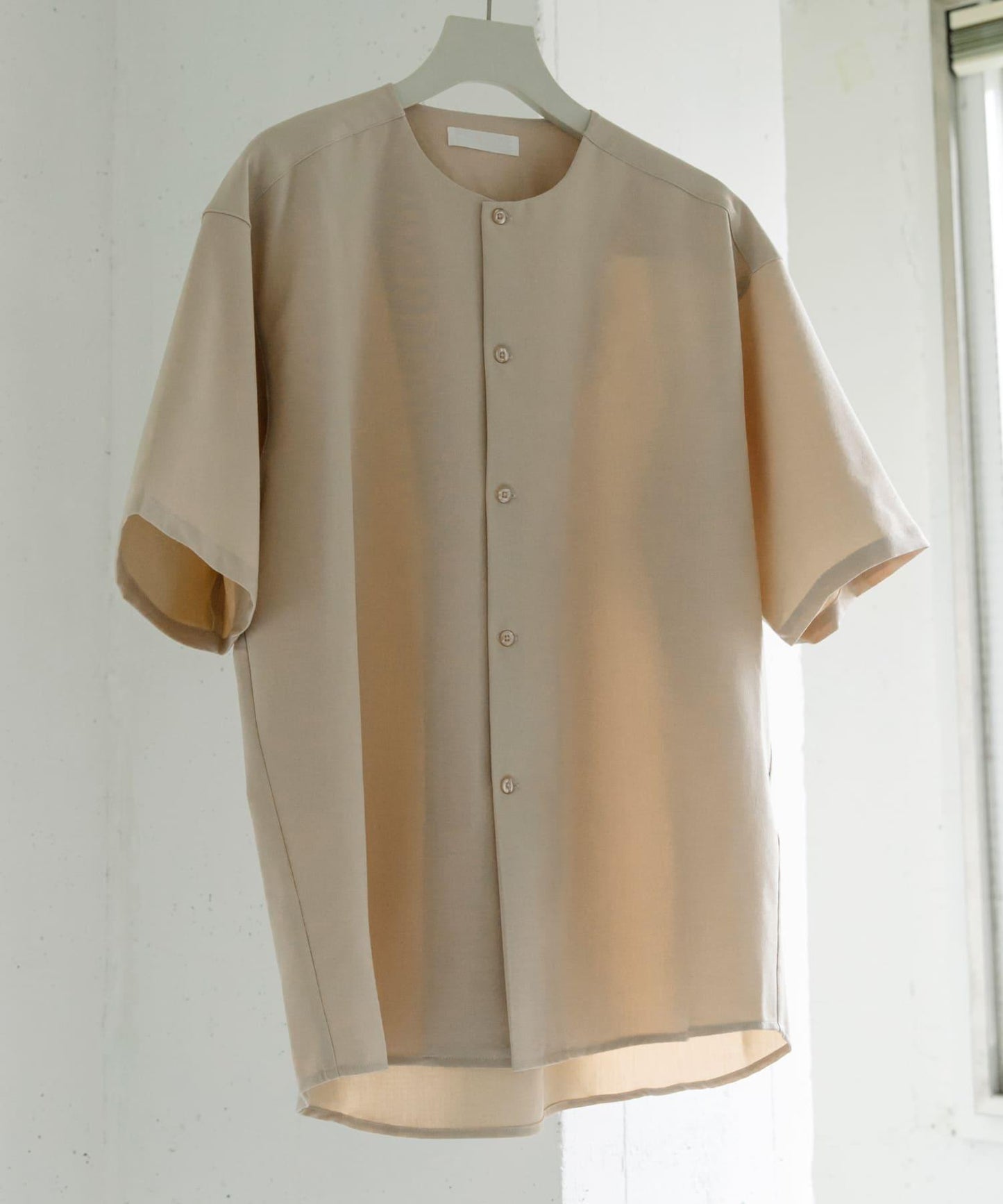 無領襯衫（五分袖）