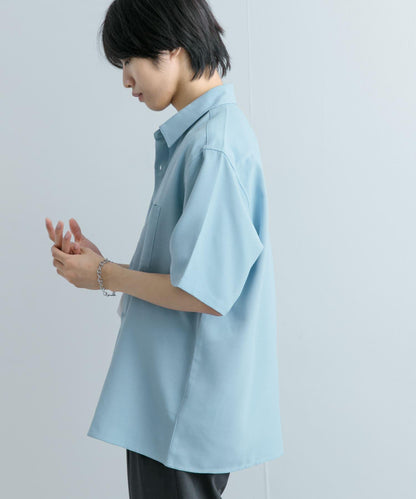 『UNISEX』『UR TECH DRYLUXE』亞麻風格五分袖襯衫