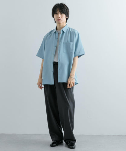 『UNISEX』『UR TECH DRYLUXE』亞麻風格五分袖襯衫