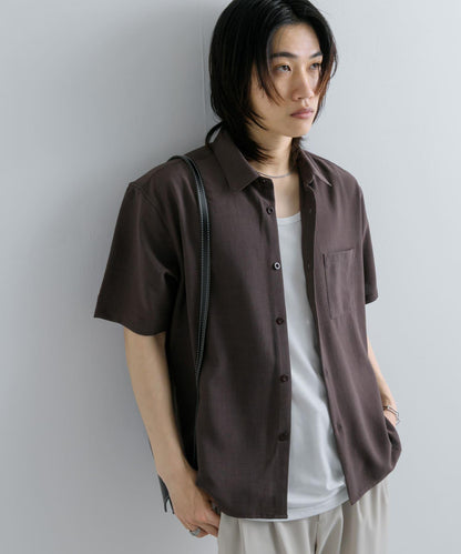 『UNISEX』『UR TECH DRYLUXE』亞麻風格五分袖襯衫