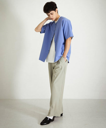 無領襯衫（五分袖）