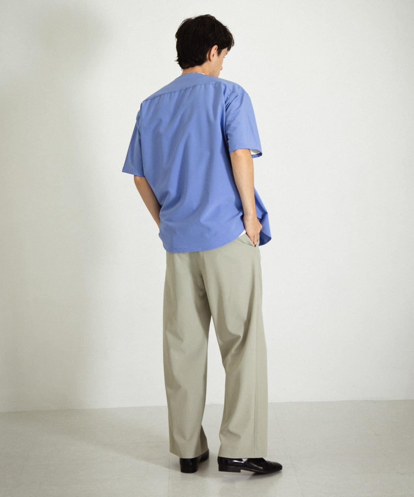 無領襯衫（五分袖）