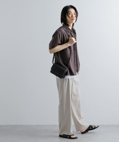 『UNISEX』『UR TECH DRYLUXE』亞麻風格五分袖襯衫