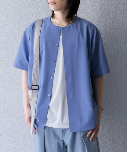 無領襯衫（五分袖）