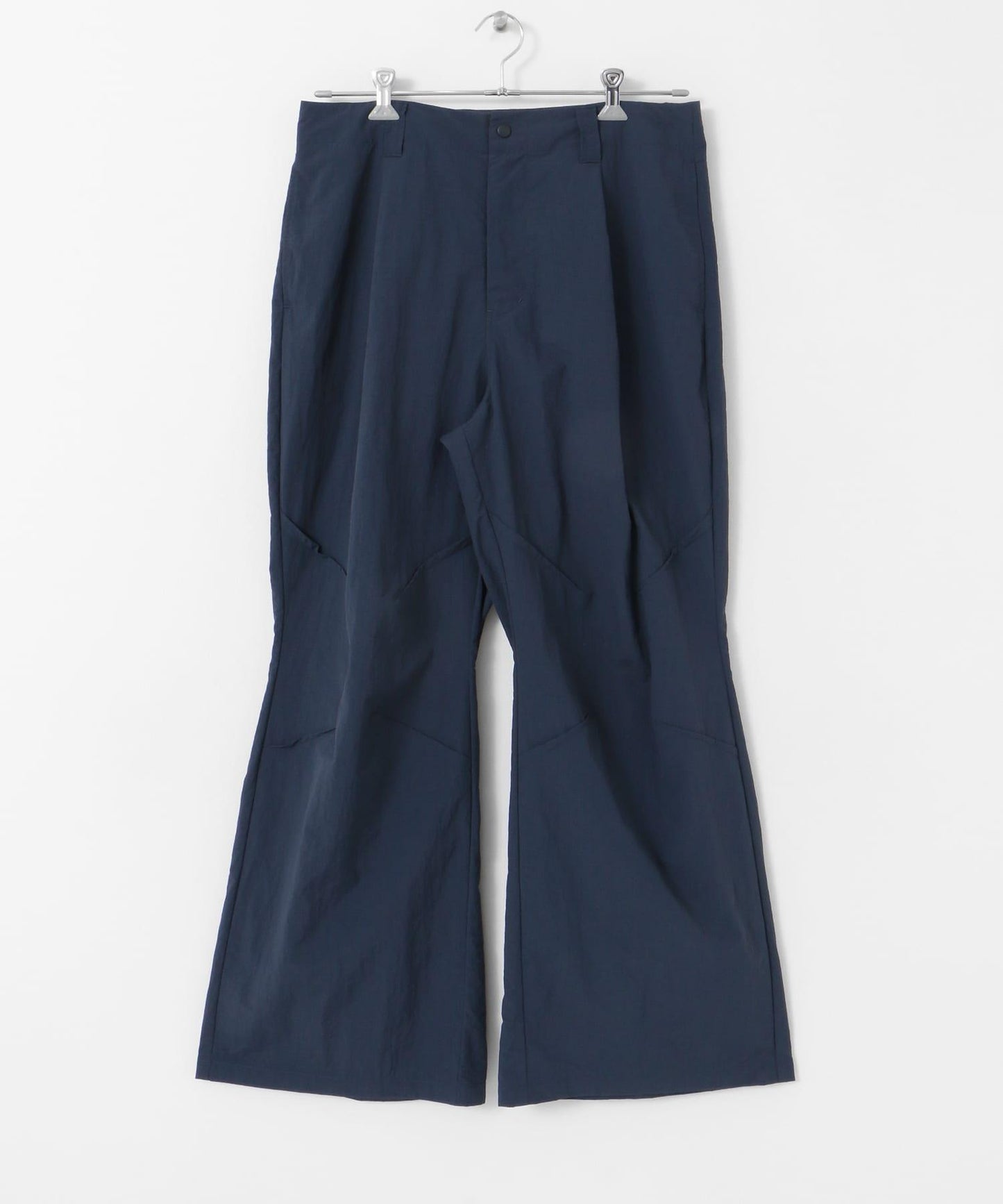 『わたべ×SOP』尼龍闊腿喇叭褲