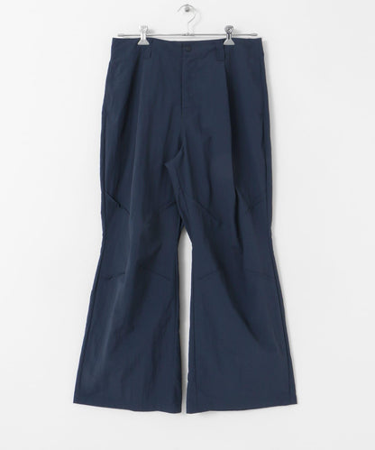 『わたべ×SOP』尼龍闊腿喇叭褲