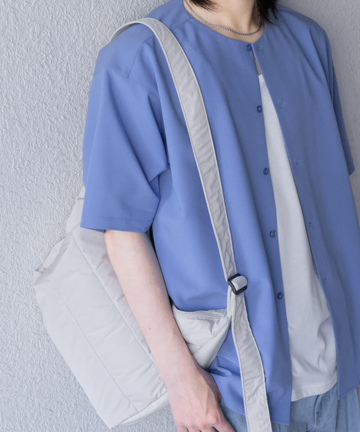 無領襯衫（五分袖）