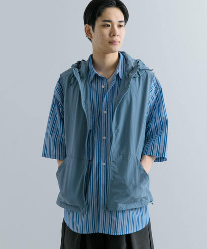 可搭配套裝尼龍連帽運動馬甲