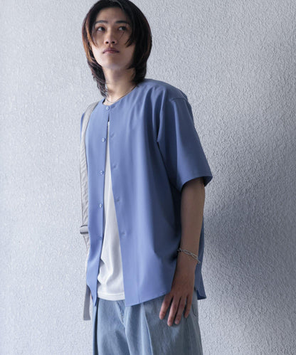 無領襯衫（五分袖）