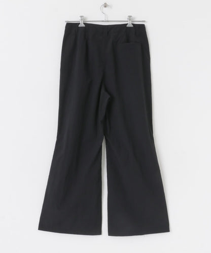 『わたべ×SOP』尼龍闊腿喇叭褲