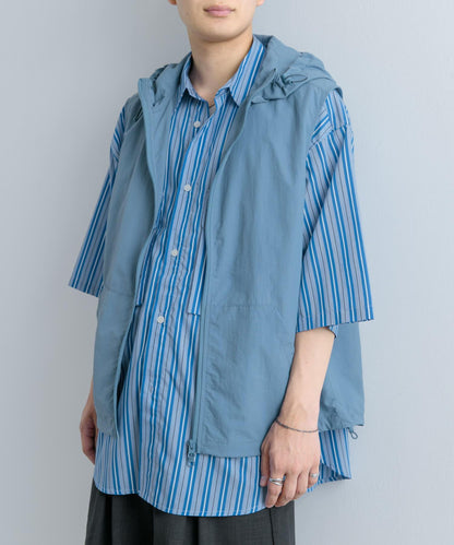 可搭配套裝尼龍連帽運動馬甲