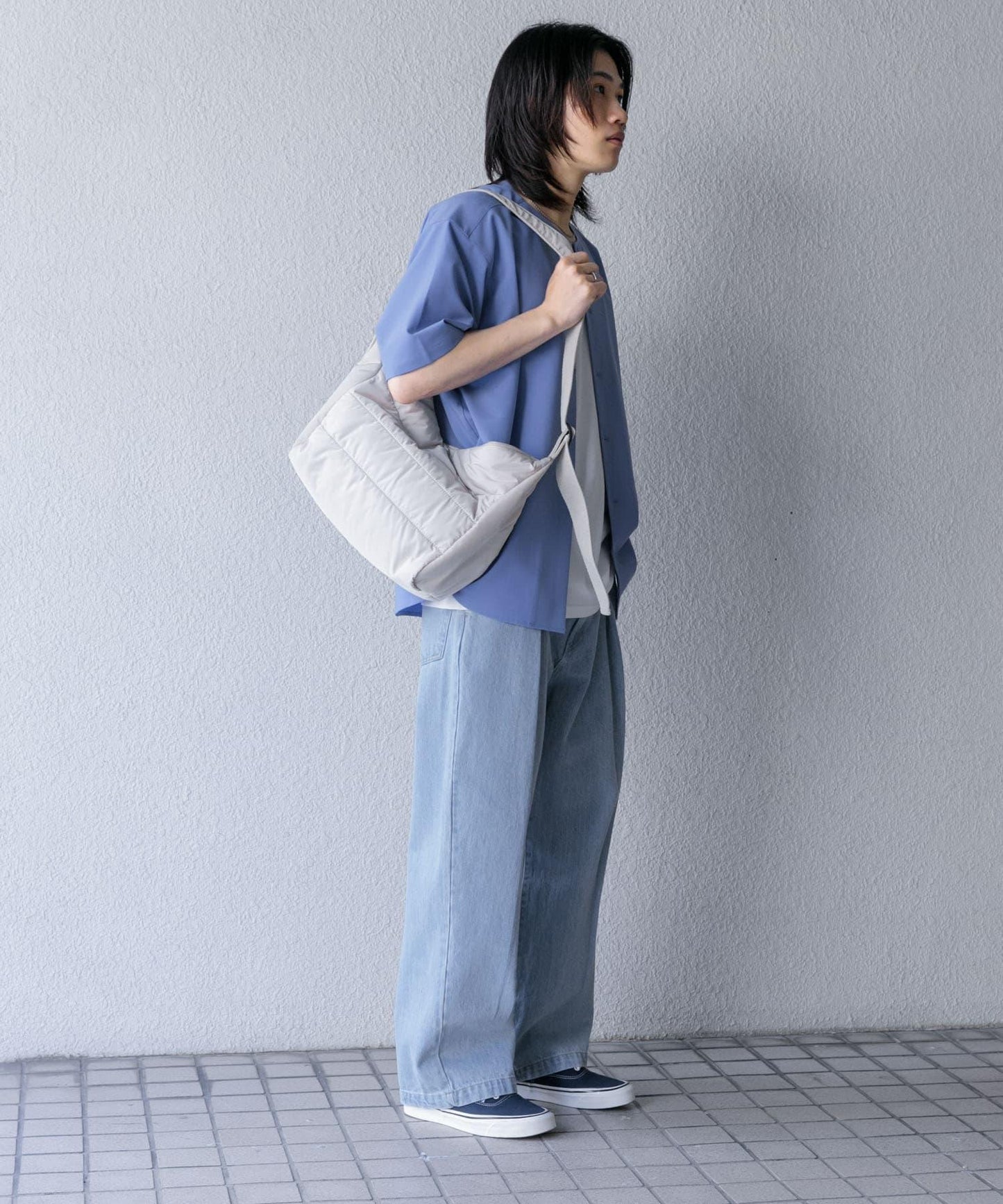 無領襯衫（五分袖）