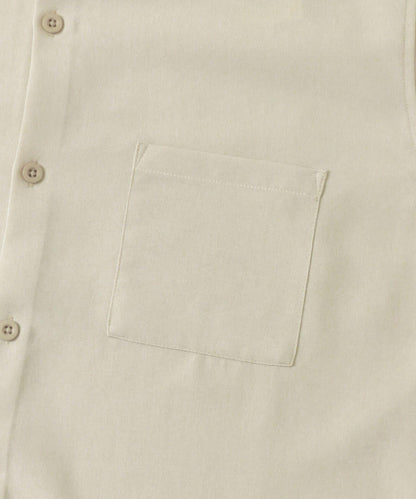 『UNISEX』『UR TECH DRYLUXE』亞麻風格五分袖襯衫