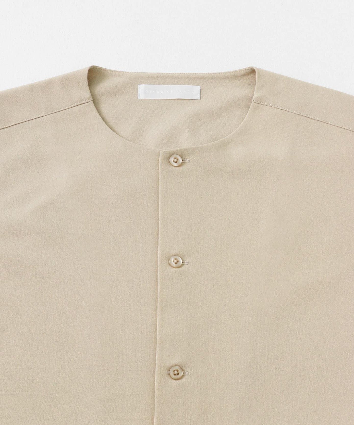 無領襯衫（五分袖）