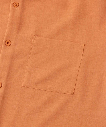 『UNISEX』『UR TECH DRYLUXE』亞麻風格五分袖襯衫