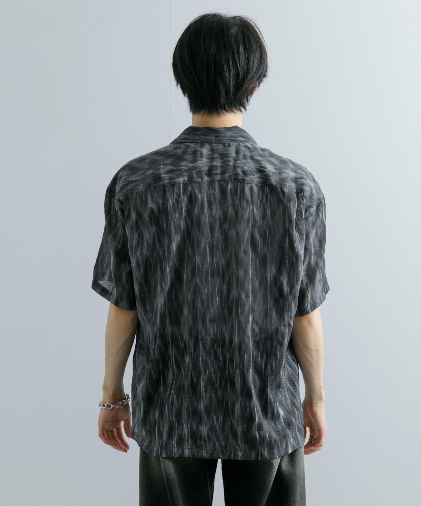 大理石印花開領襯衫