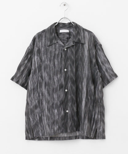 大理石印花開領襯衫