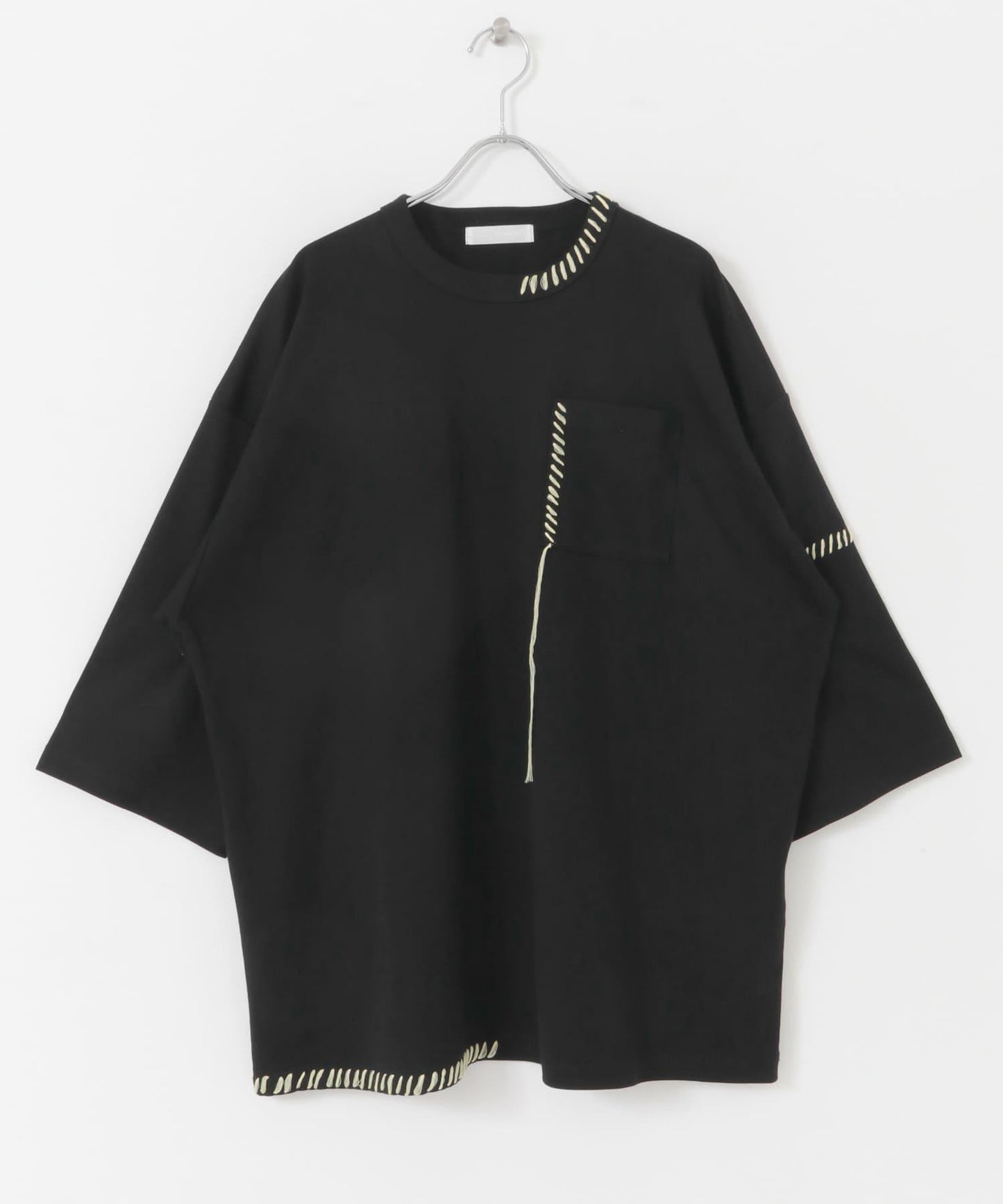 手工縫線寬鬆T恤