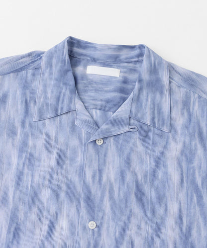 大理石印花開領襯衫