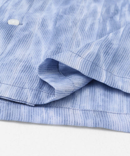 大理石印花開領襯衫