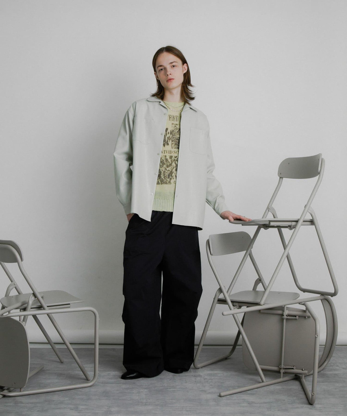 FL開領寬鬆襯衫