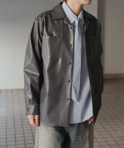 FL開領寬鬆襯衫