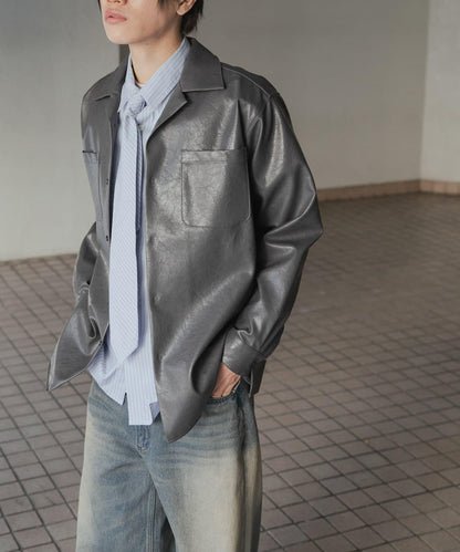 FL開領寬鬆襯衫