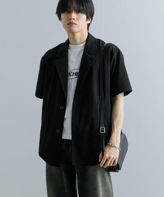 寬鬆西裝外套（五分袖）