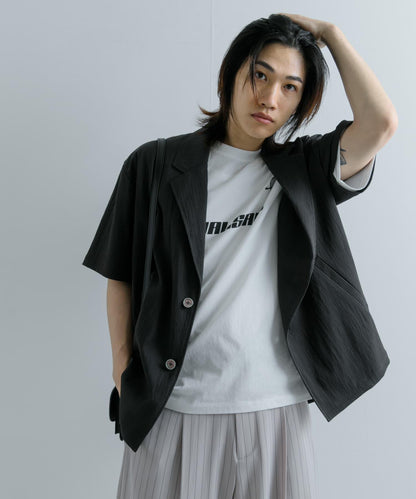 寬鬆西裝外套（五分袖）