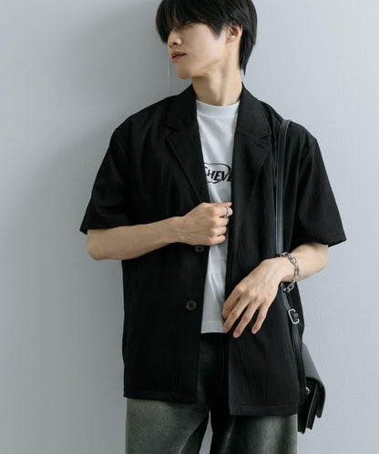 寬鬆西裝外套（五分袖）