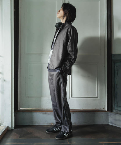 側邊條紋西裝褲