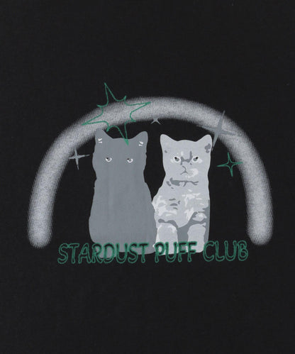 貓咪圖案印花T恤 A