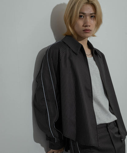 側邊線條拉鍊襯衫