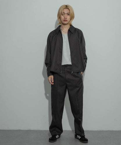 側邊條紋西裝褲