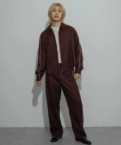 側邊條紋西裝褲