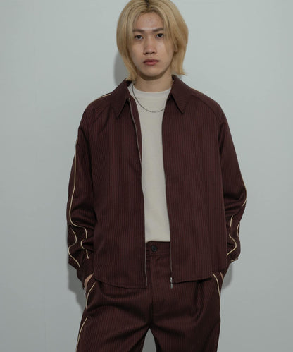 側邊線條拉鍊襯衫