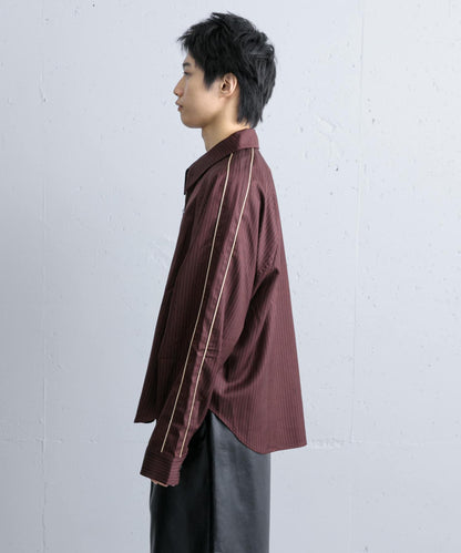 側邊線條拉鍊襯衫