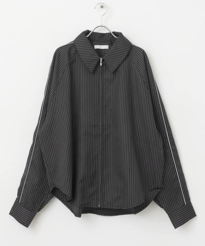 側邊線條拉鍊襯衫