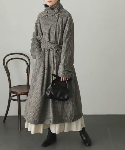 羊毛感2WAY單排扣長款大衣