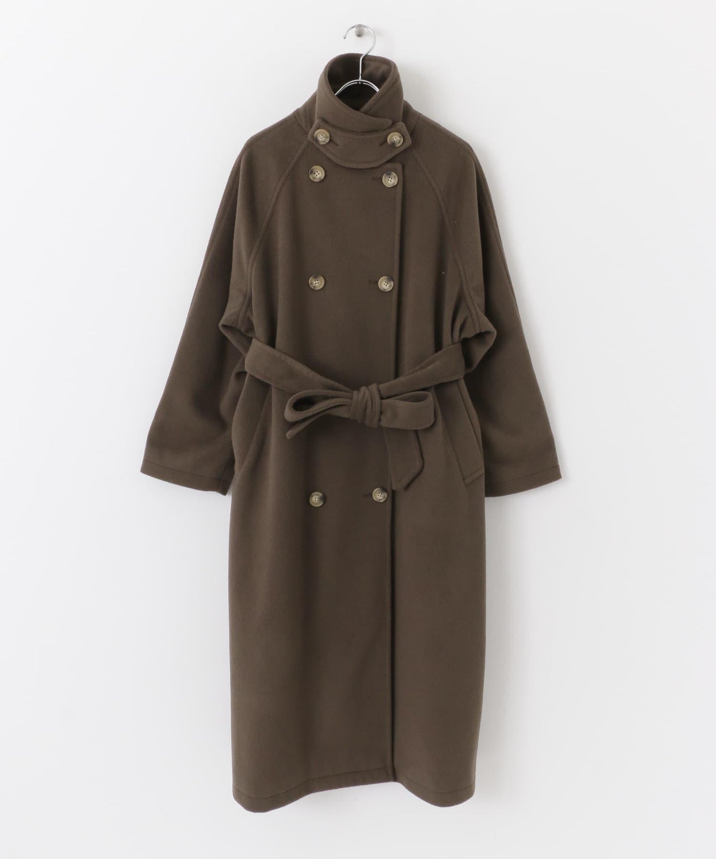 羊毛感2WAY單排扣長款大衣