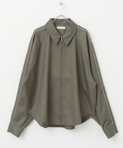 側邊線條拉鍊襯衫