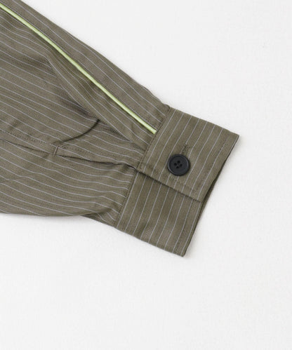 側邊線條拉鍊襯衫